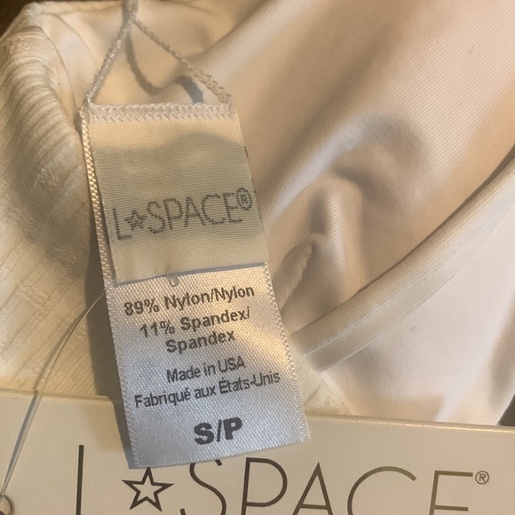 NWT L*Space Women's Siren Bikini Top White - Picture 11 of 16